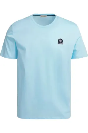 Sandbanks Badge Logo T-shirt Crystal Blue