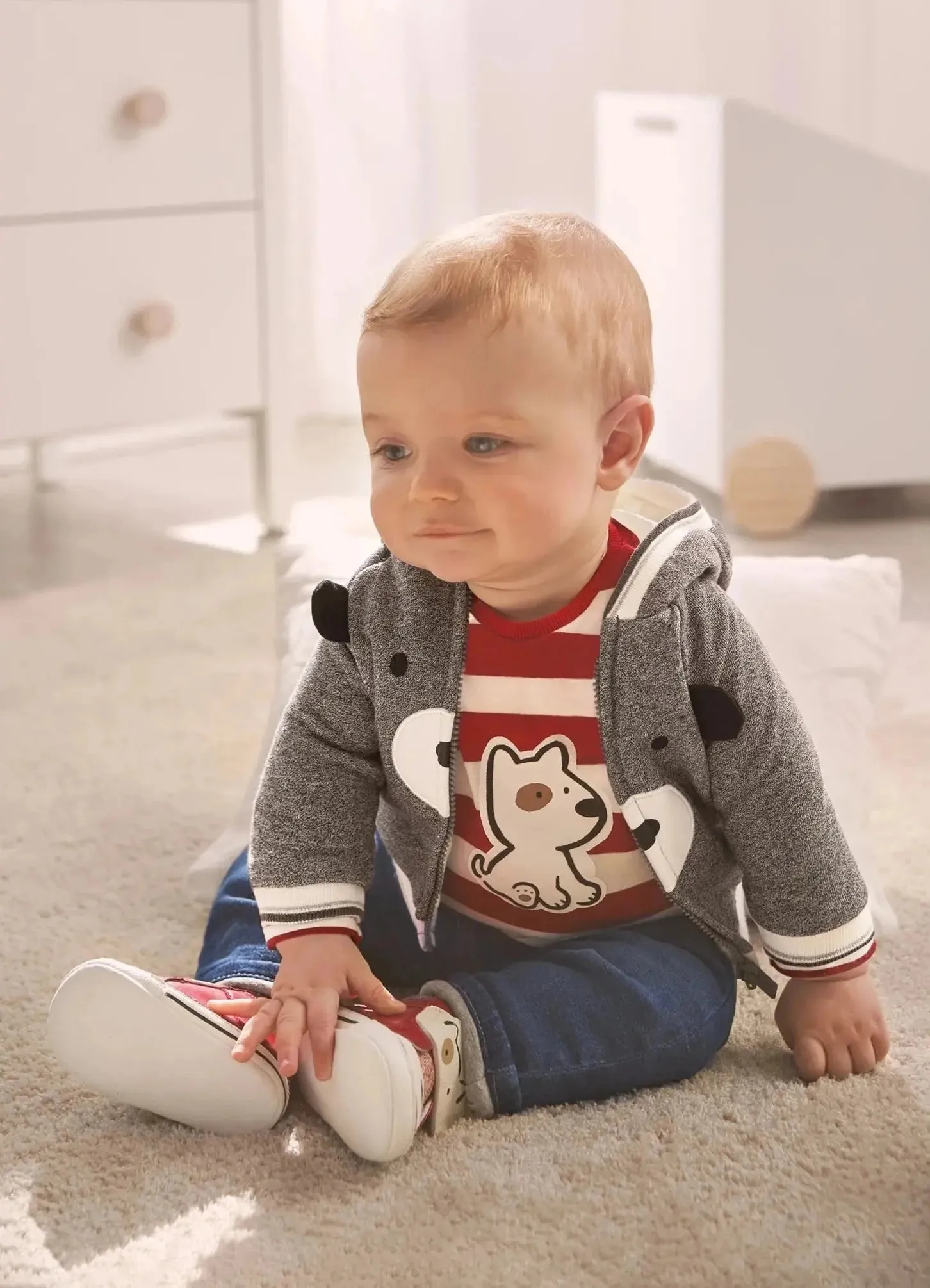 Set of 2- Pieces Baby Cotton Long T-Shirts | Mayoral