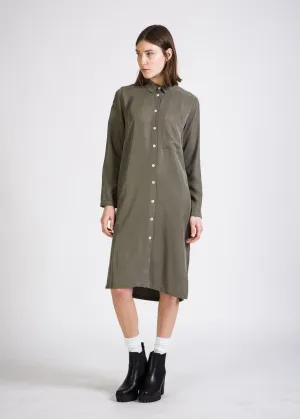 Shirt blouse dress DEMI TENCEL™Lyocell - Olive (Tencel) Givn Berlin