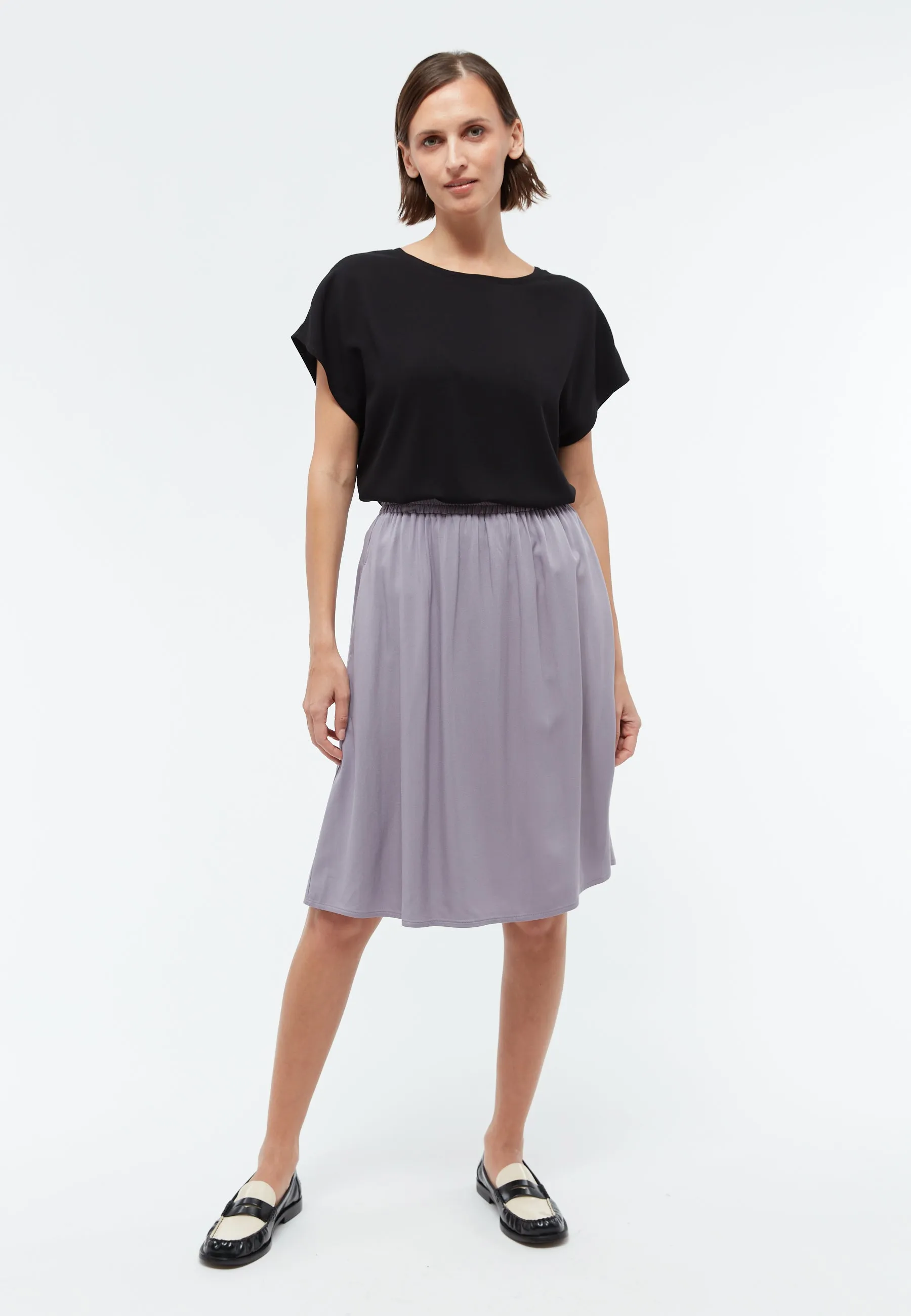 Short sleeve blouse GBFENNA from LENZING™ ECOVERO™ - Black Givn Berlin