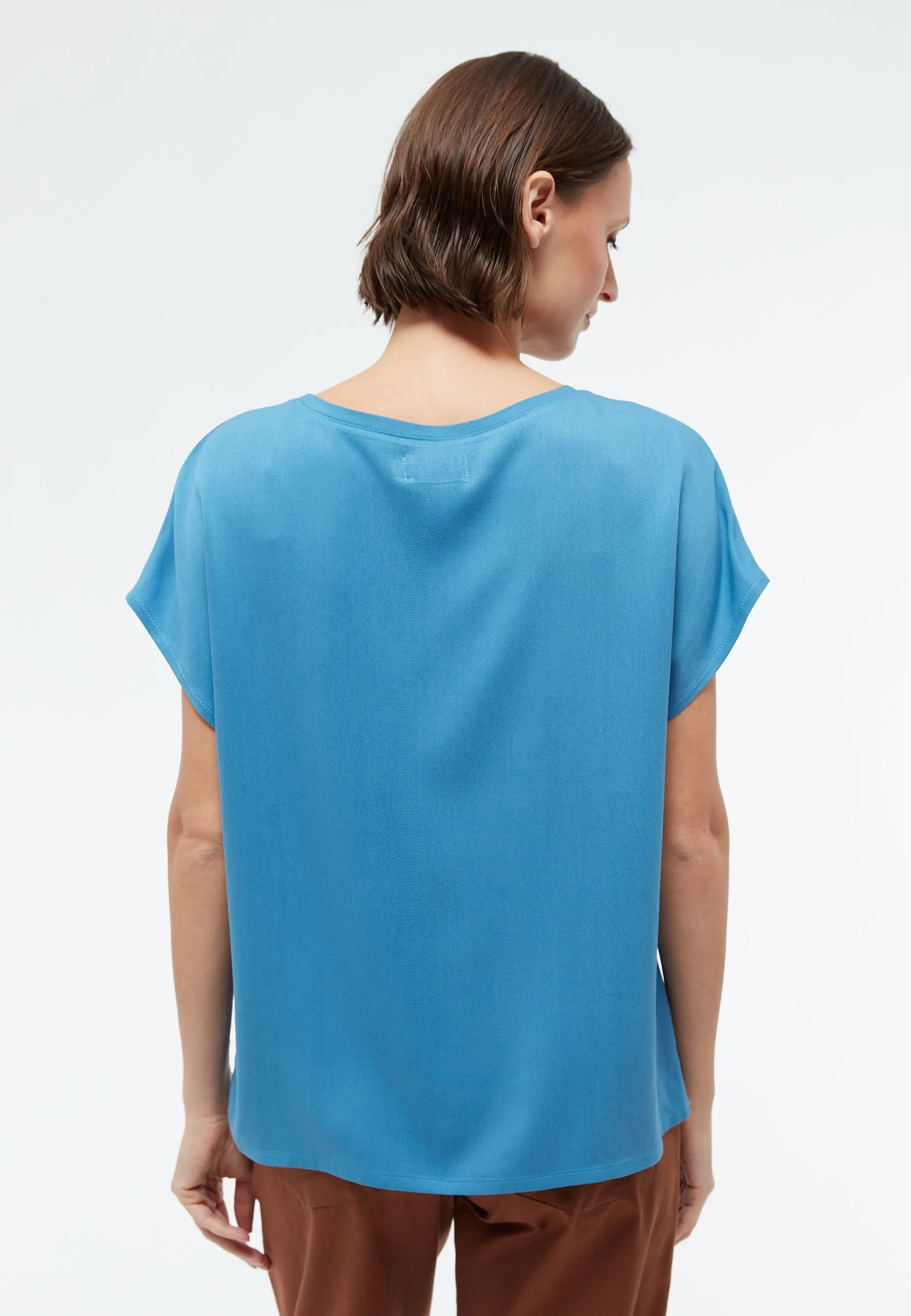 Short sleeve blouse GBFENNA from LENZING™ ECOVERO™ - Gentle Blue Givn Berlin