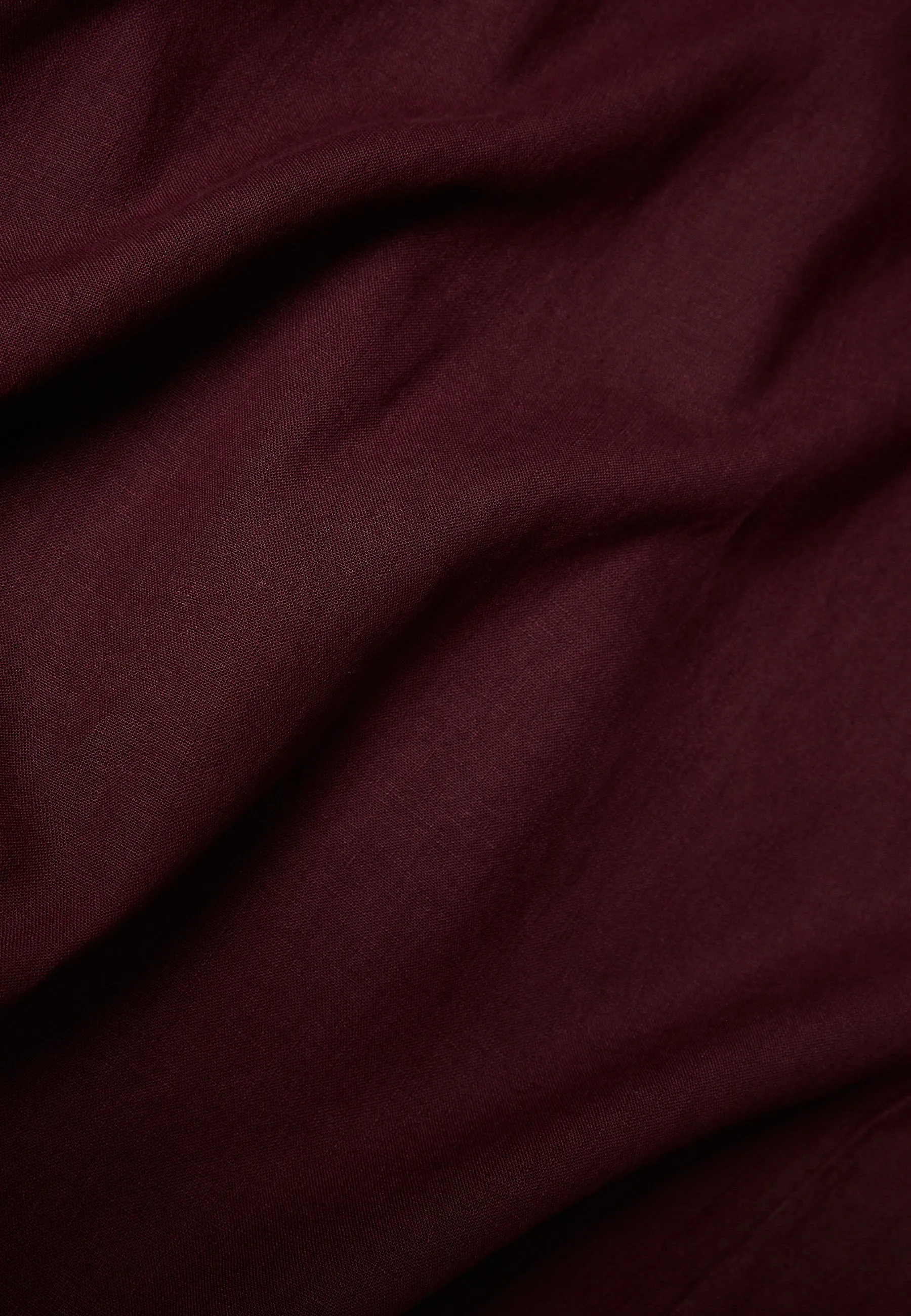 Short-sleeved blouse GBCAROL relaxed in linen - Burgundy (Linen) Givn Berlin