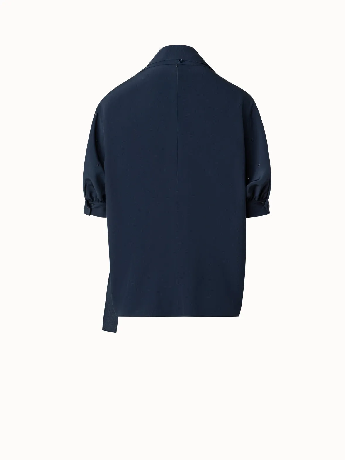Silk Blouse with Bow and Swarowski Stars Akris