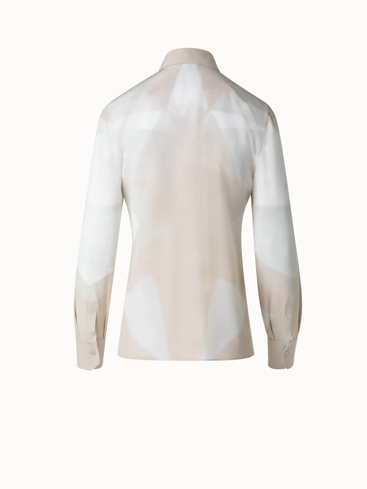 Silk Blouse with Chiaroscuro Print Akris