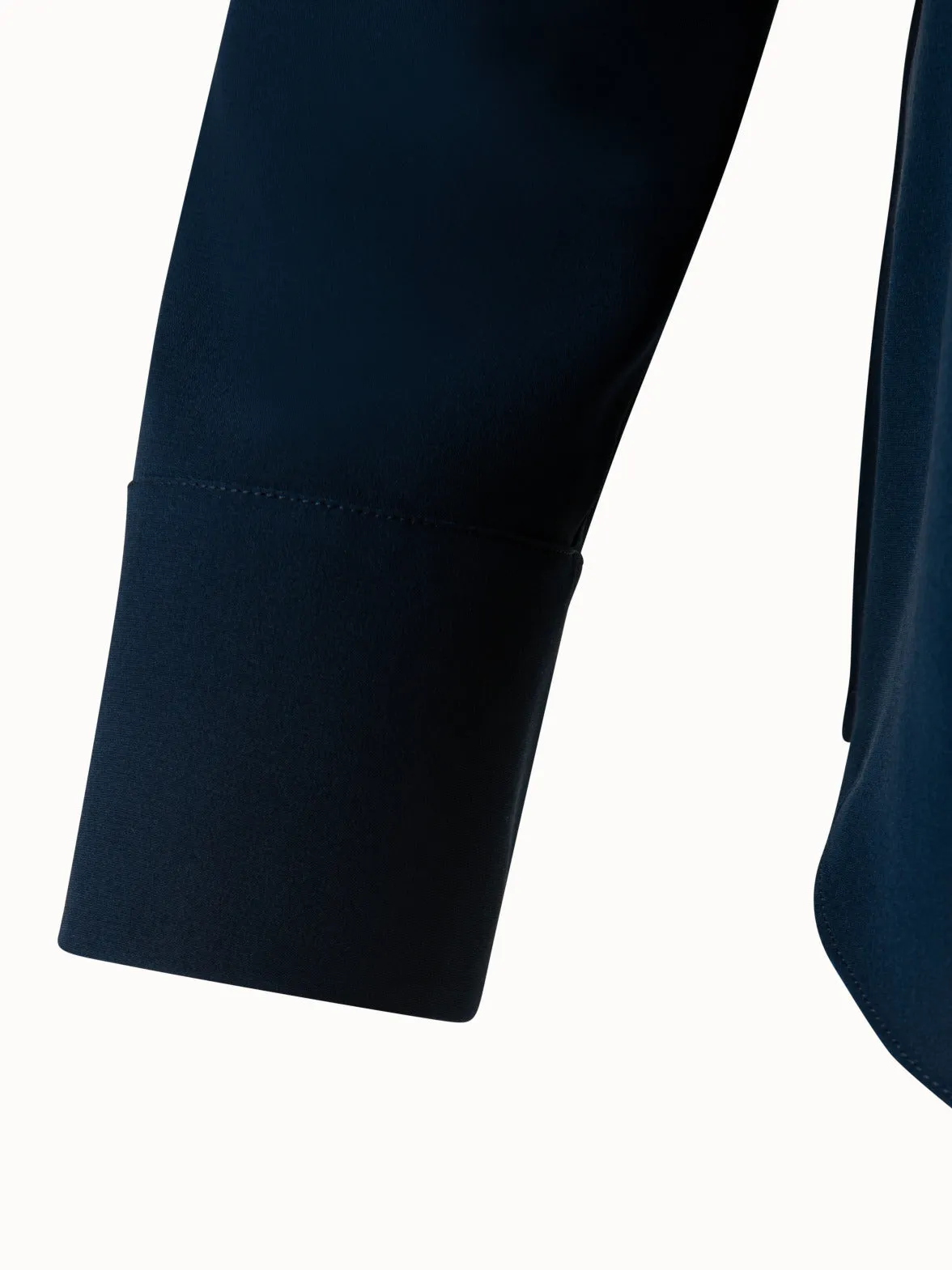 Silk Crêpe Asymmetrical Sash Blouse Akris