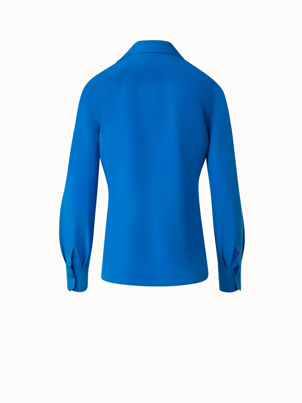 Silk Crêpe Blouse with Draping Akris