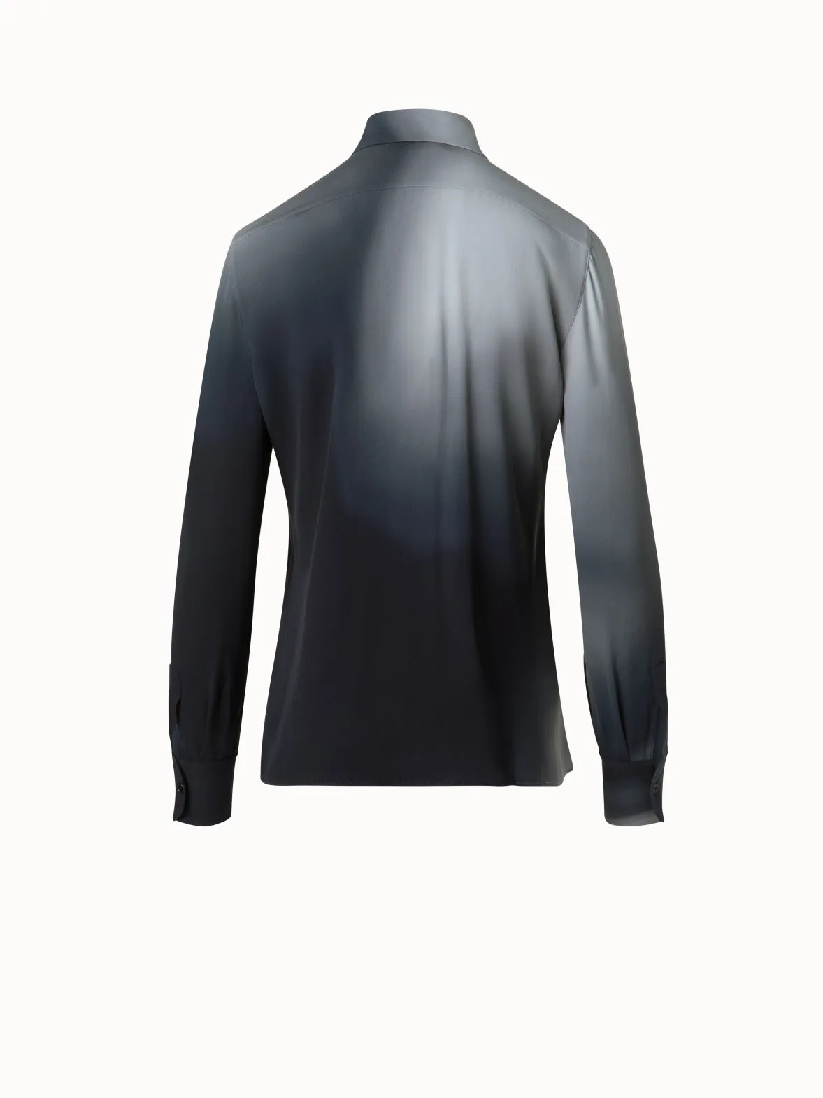 Silk Crêpe Blouse with Shadow Print Akris