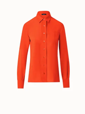 Silk Crêpe Shirt Blouse Akris