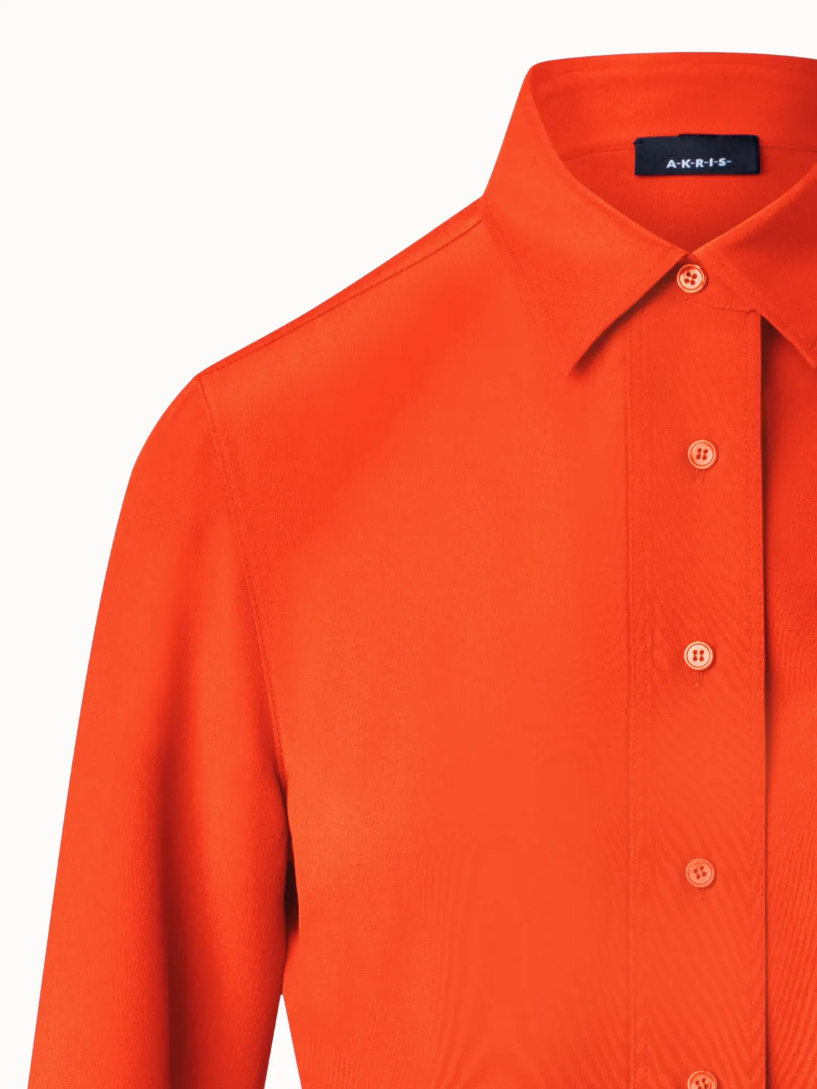 Silk Crêpe Shirt Blouse Akris