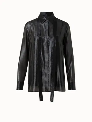 Silk Lurex Blend Tunic Blouse Akris
