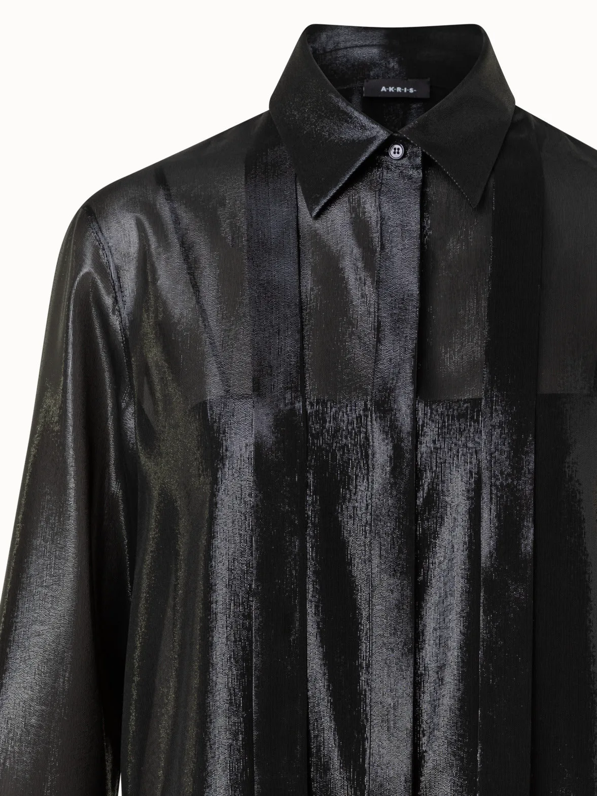 Silk Lurex Blend Tunic Blouse Akris