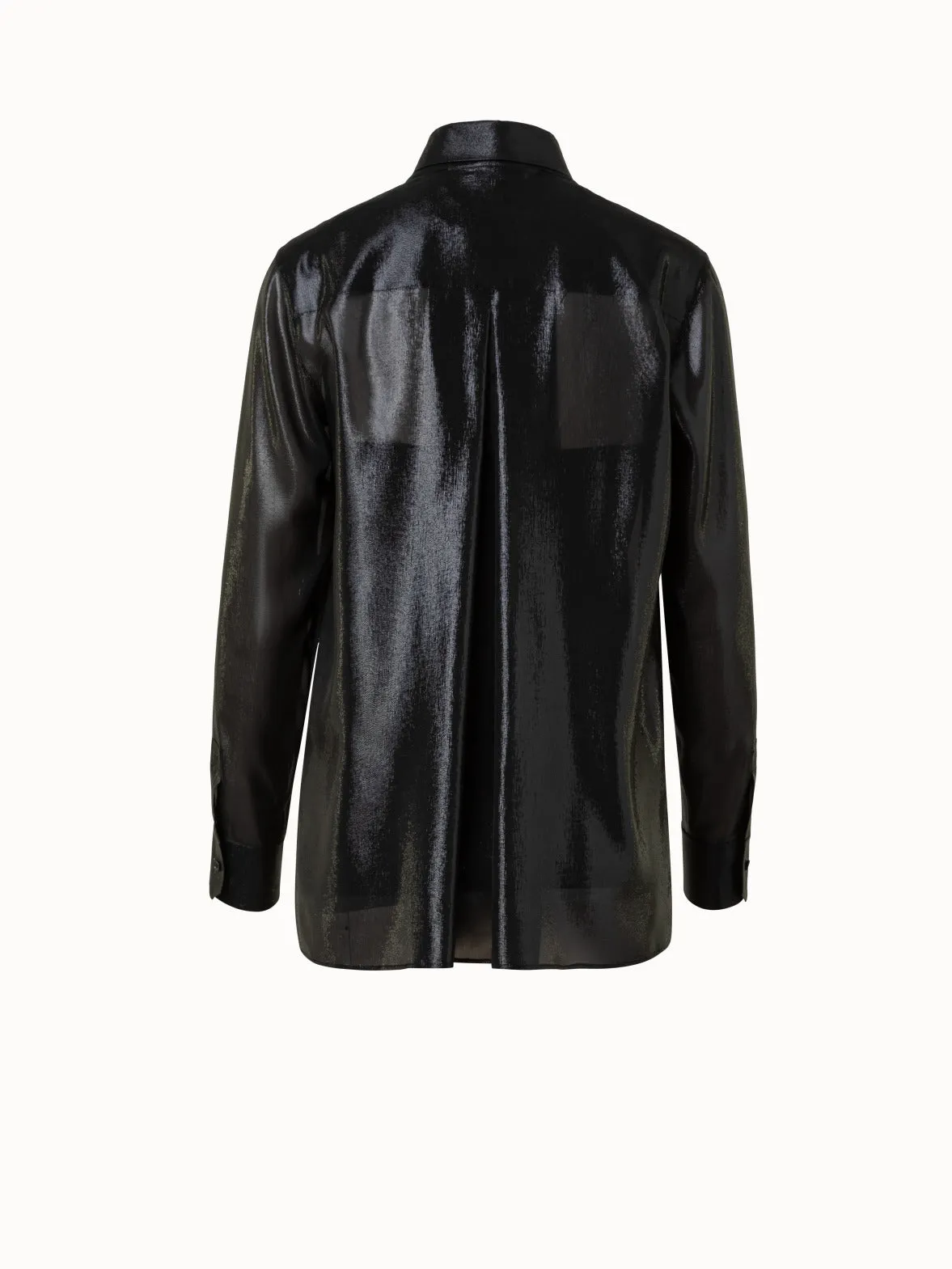 Silk Lurex Blend Tunic Blouse Akris