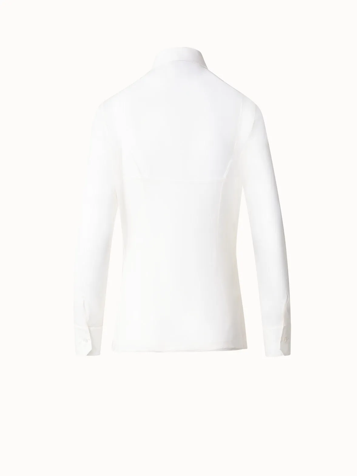 Silk Organza Blouse with Transparent Sleeves Akris