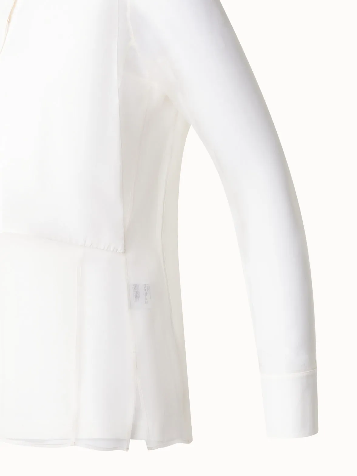Silk Organza Blouse with Transparent Sleeves Akris