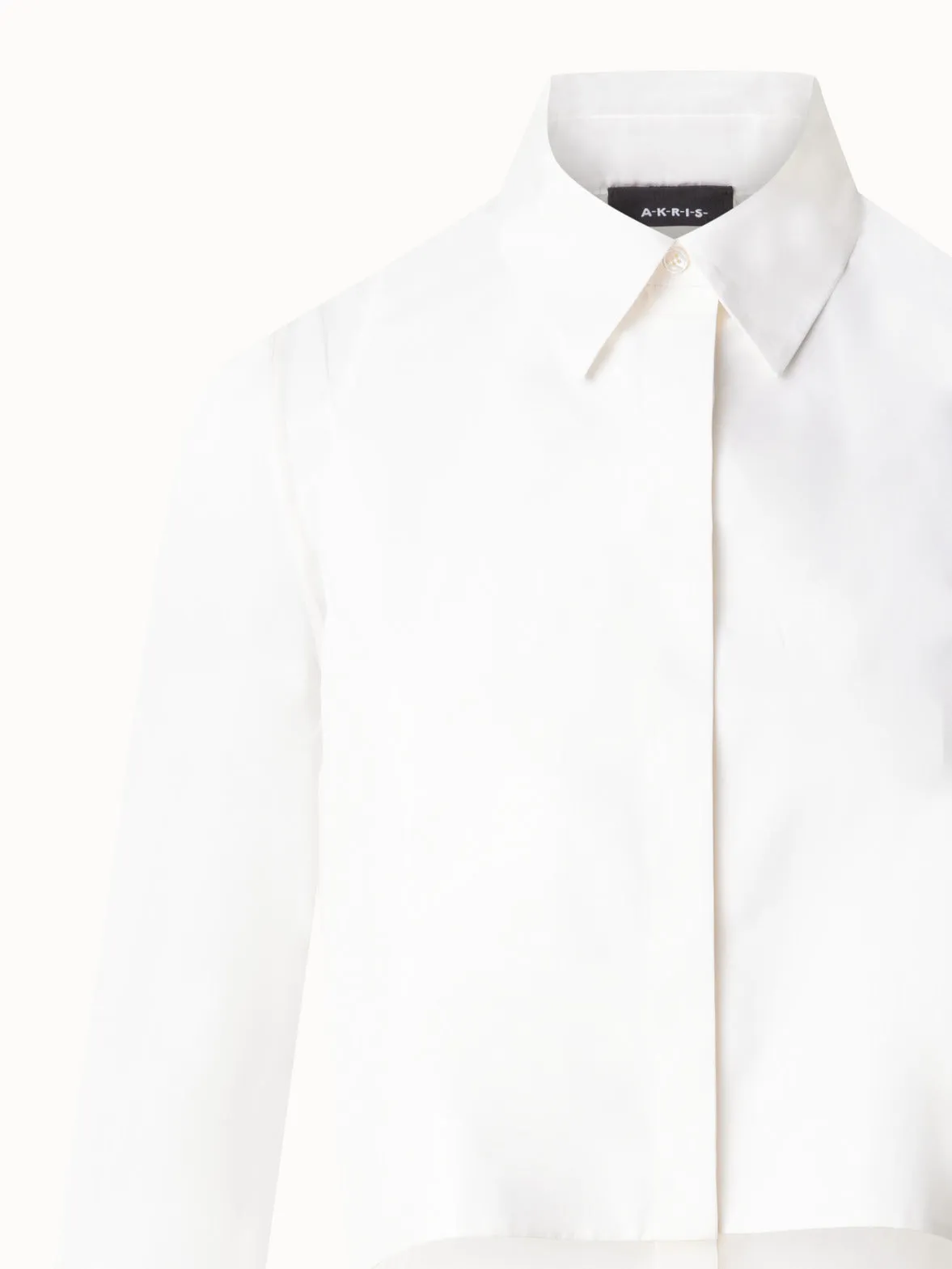 Silk Organza Blouse with Transparent Sleeves Akris