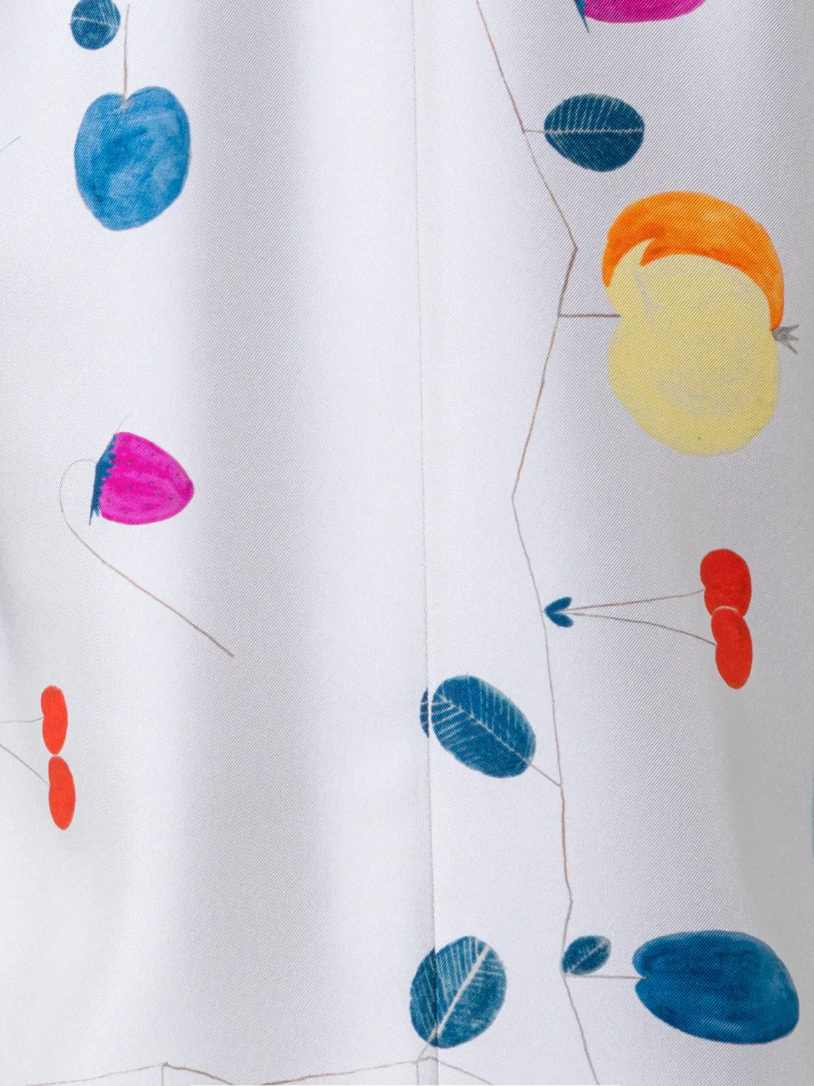 Silk Tunic Blouse with Fruits Print Akris