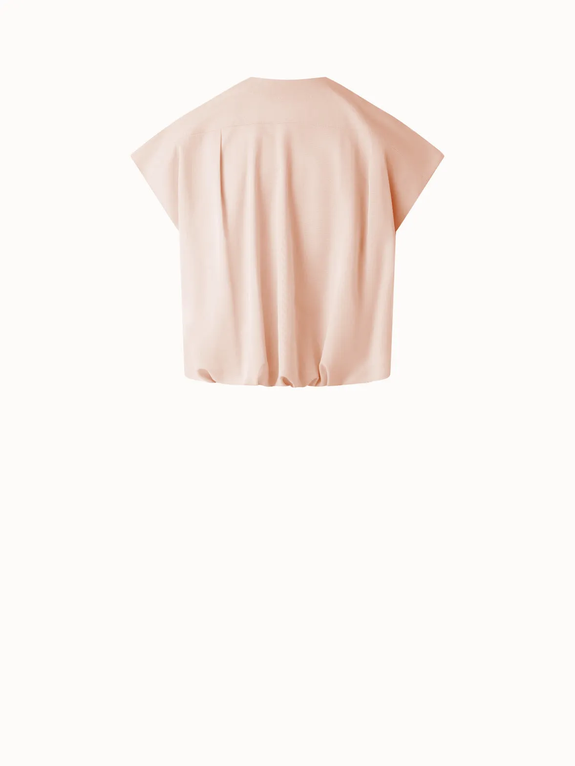 Sleeveless Cotton Voile Blouse Akris
