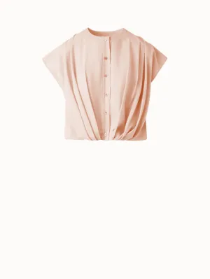 Sleeveless Cotton Voile Blouse Akris