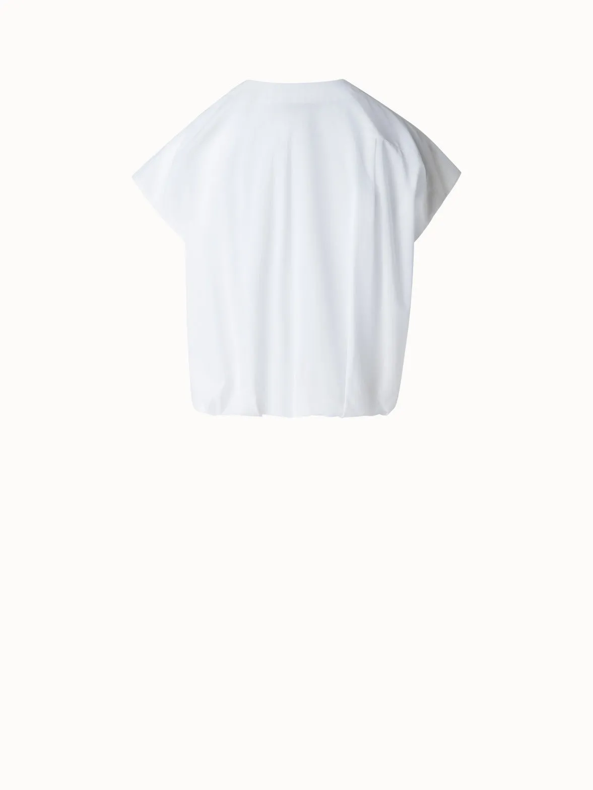 Sleeveless Cotton Voile Blouse Akris