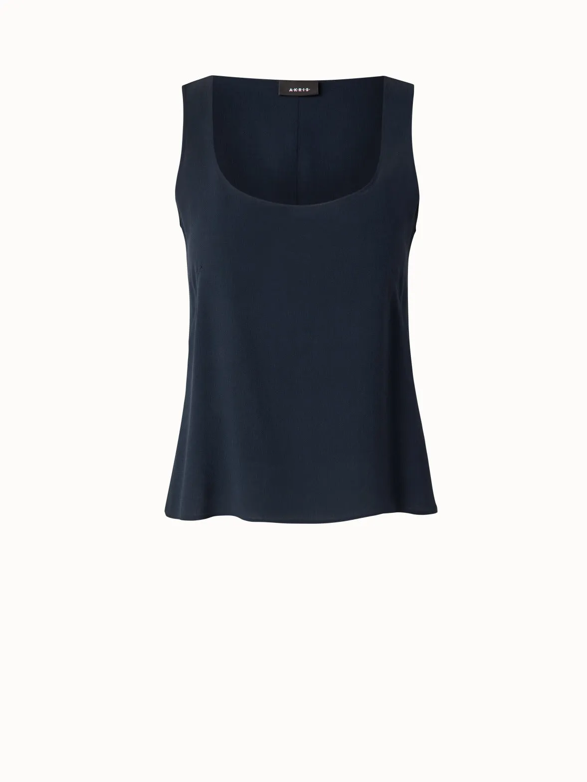 Sleeveless Silk Georgette Top Akris