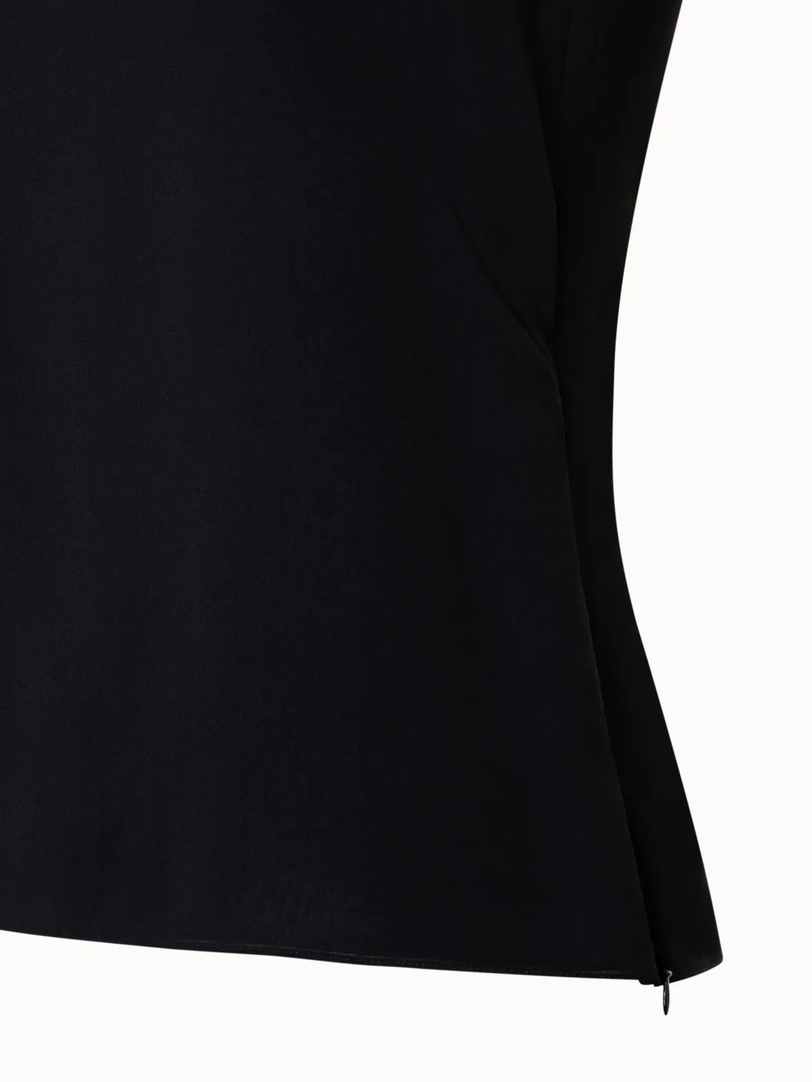 Sleeveless Silk Georgette Top Akris