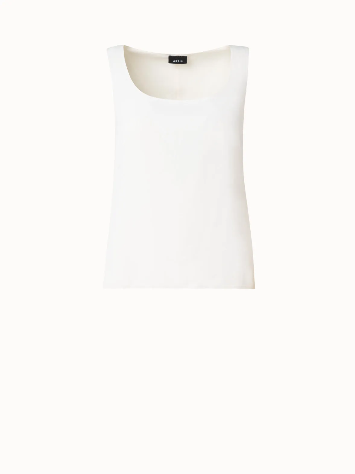 Sleeveless Silk Georgette Top Akris