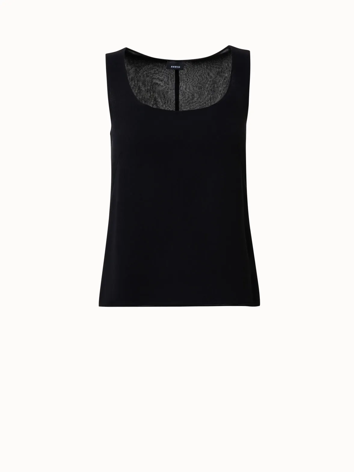 Sleeveless Silk Georgette Top Akris