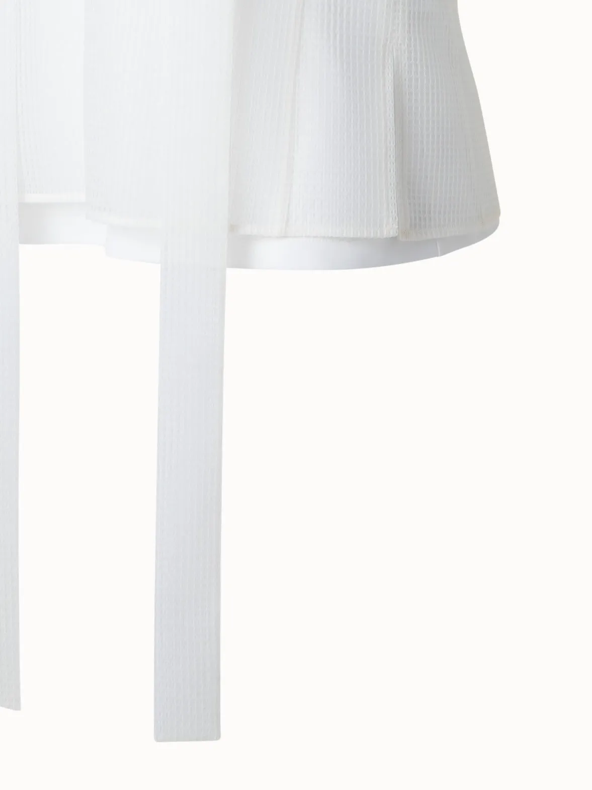 Sleeveless Tie Neck Blouse in Techno Grid Akris