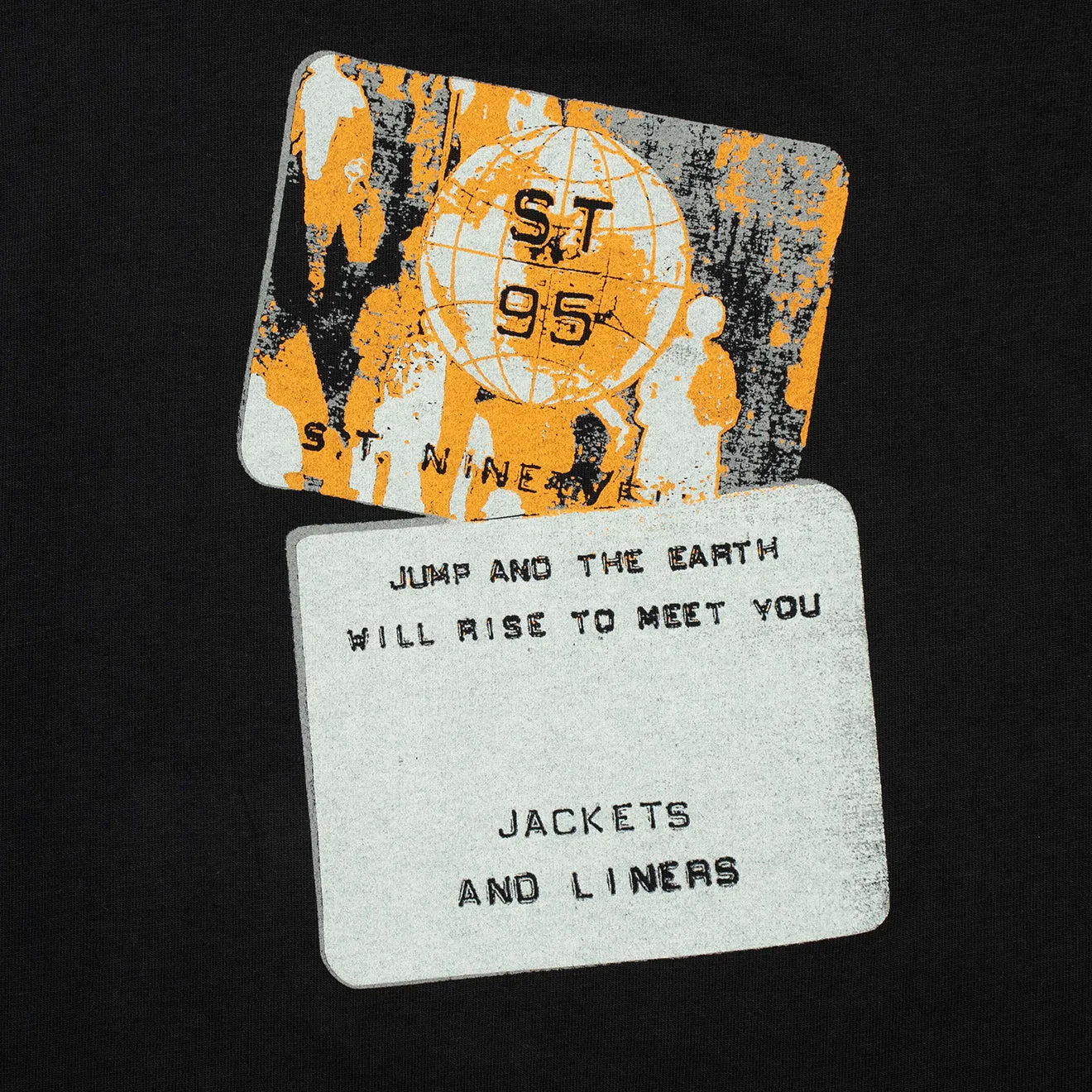 ST95 SS Etichetta Tee Black