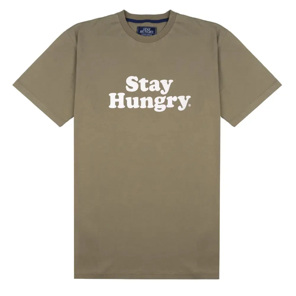 Stay Hungry Smooth T-Shirt Bamboo / White