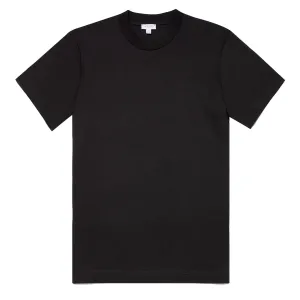 Sunspel Relaxed Fit Heavyweight Supima Cotton T-Shirt Black