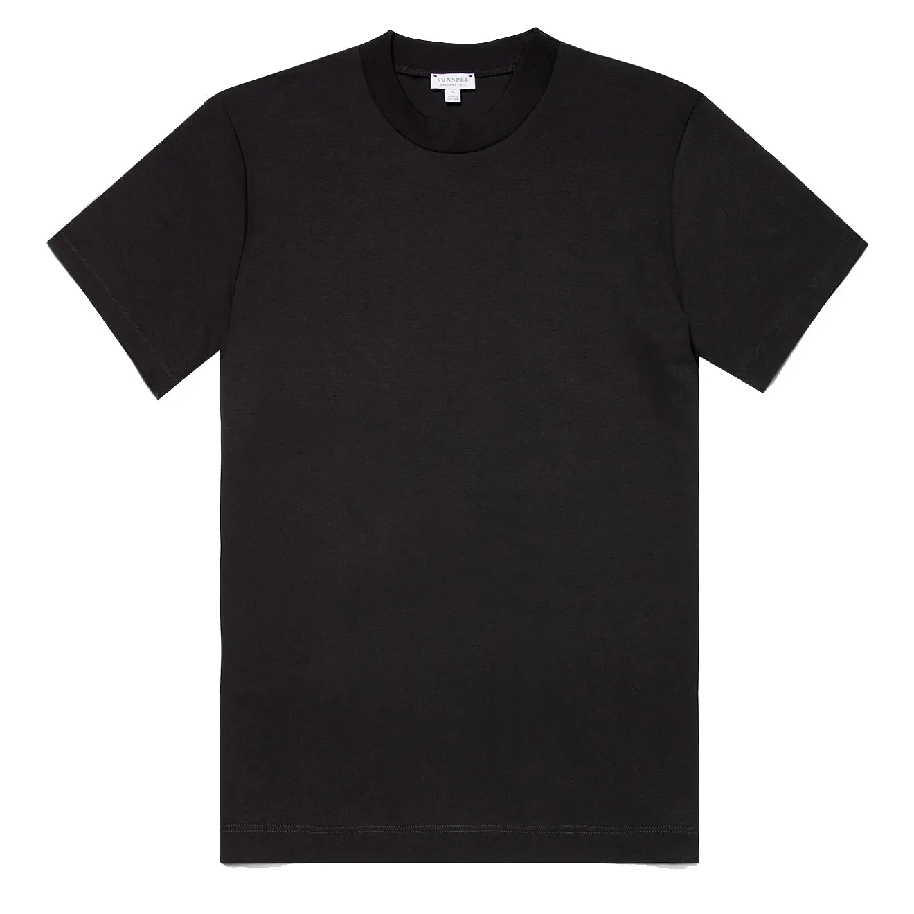 Sunspel Relaxed Fit Heavyweight Supima Cotton T-Shirt Black