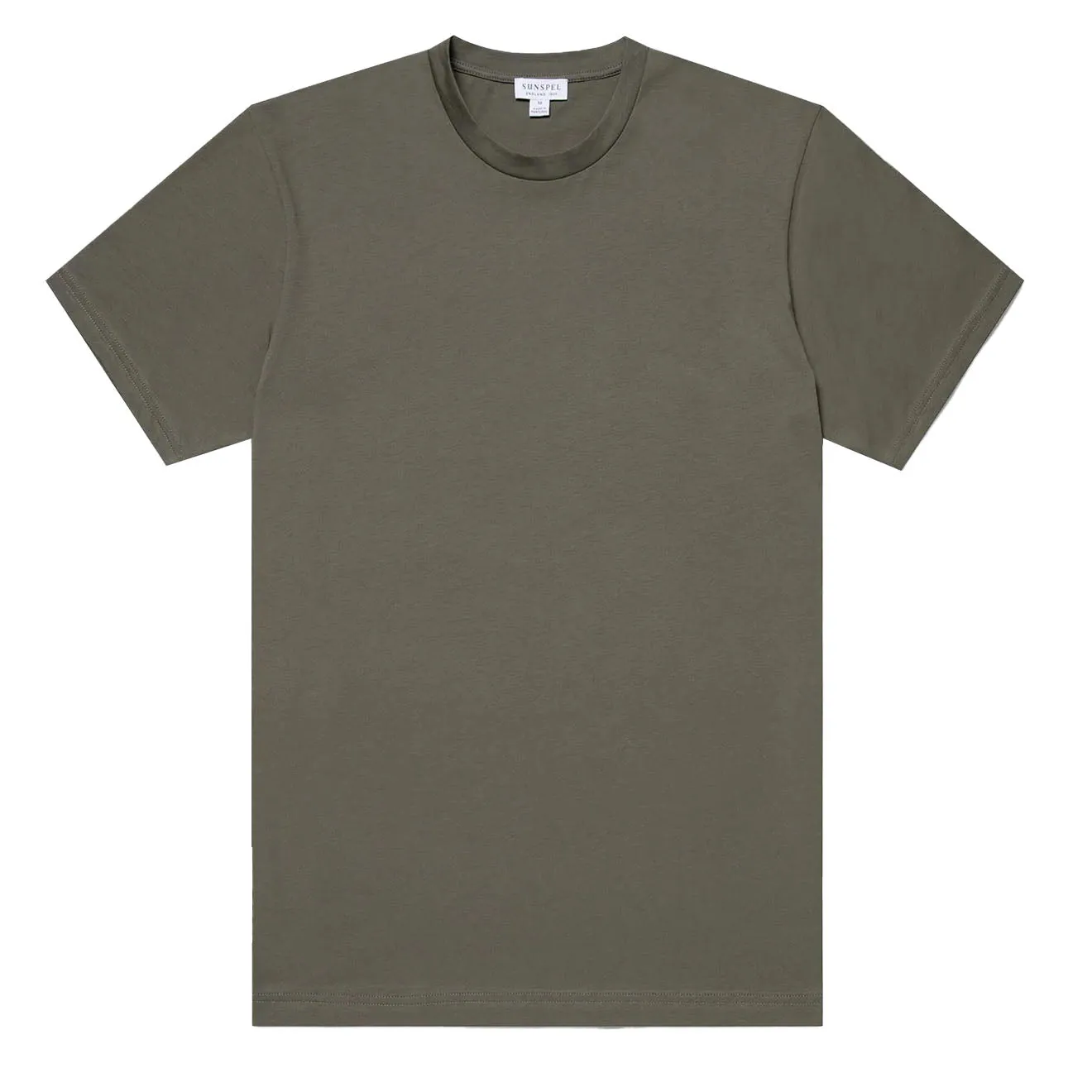 Sunspel Riviera S/S Crew Neck Tee Khaki