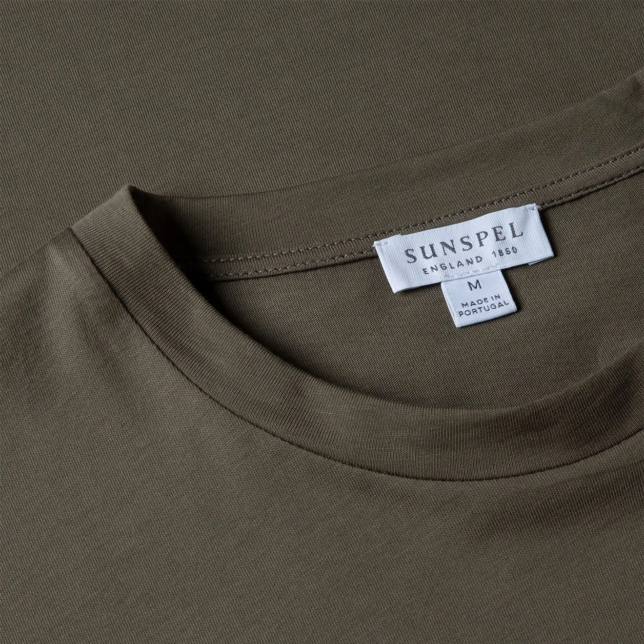 Sunspel Riviera S/S Crew Neck Tee Khaki