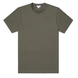 Sunspel Riviera S/S Crew Neck Tee Khaki