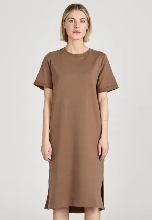 Sweat dress FRIEDERIKE organic cotton - Muddy Brown Givn Berlin