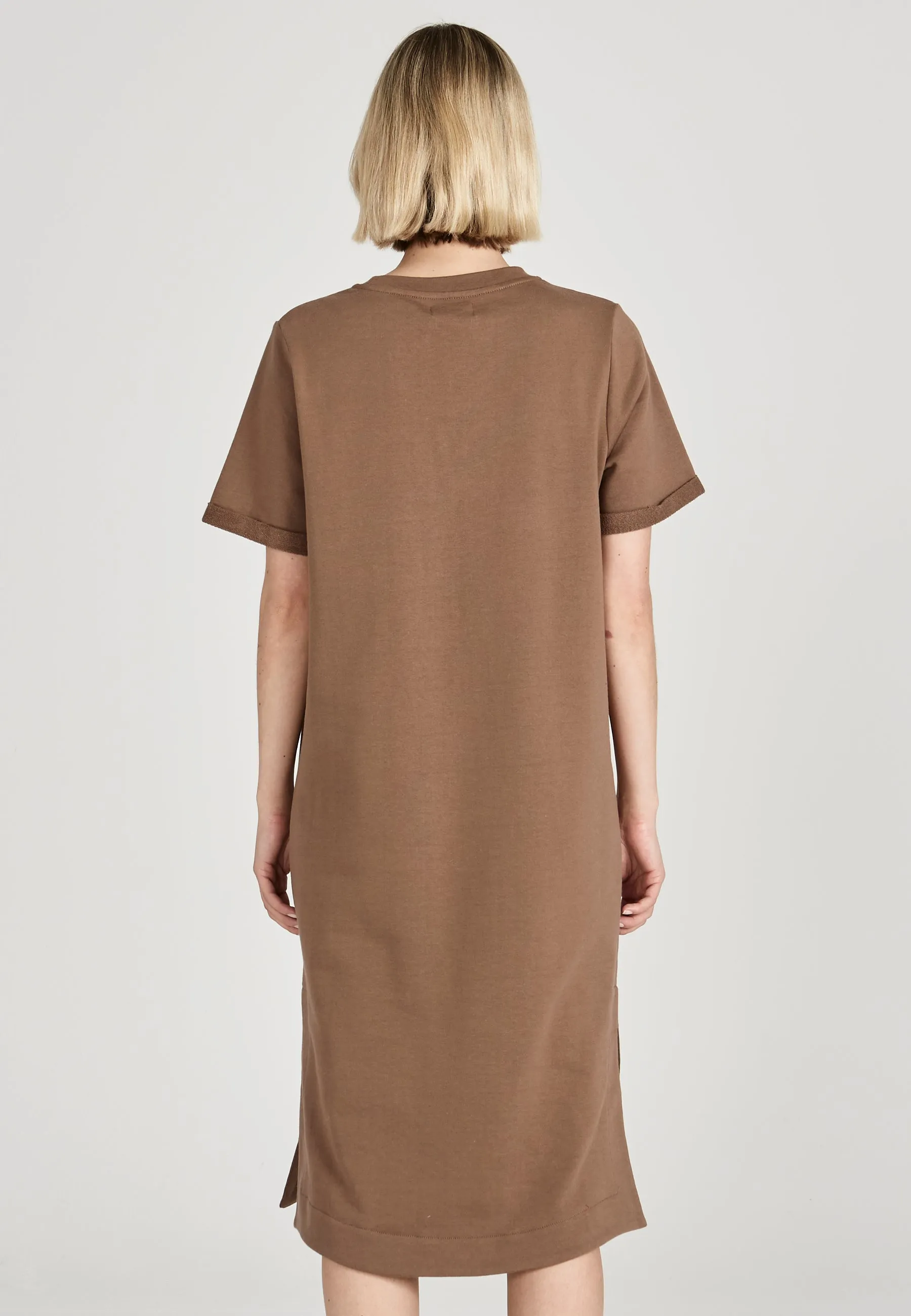 Sweat dress FRIEDERIKE organic cotton - Muddy Brown Givn Berlin