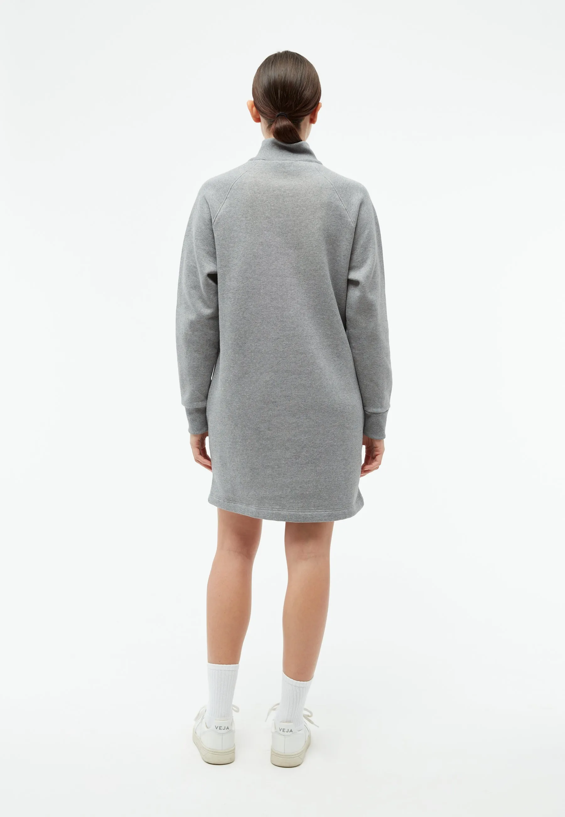 Sweatdress GBMARNIE made of organic cotton with side pockets - Grey Melange Givn Berlin