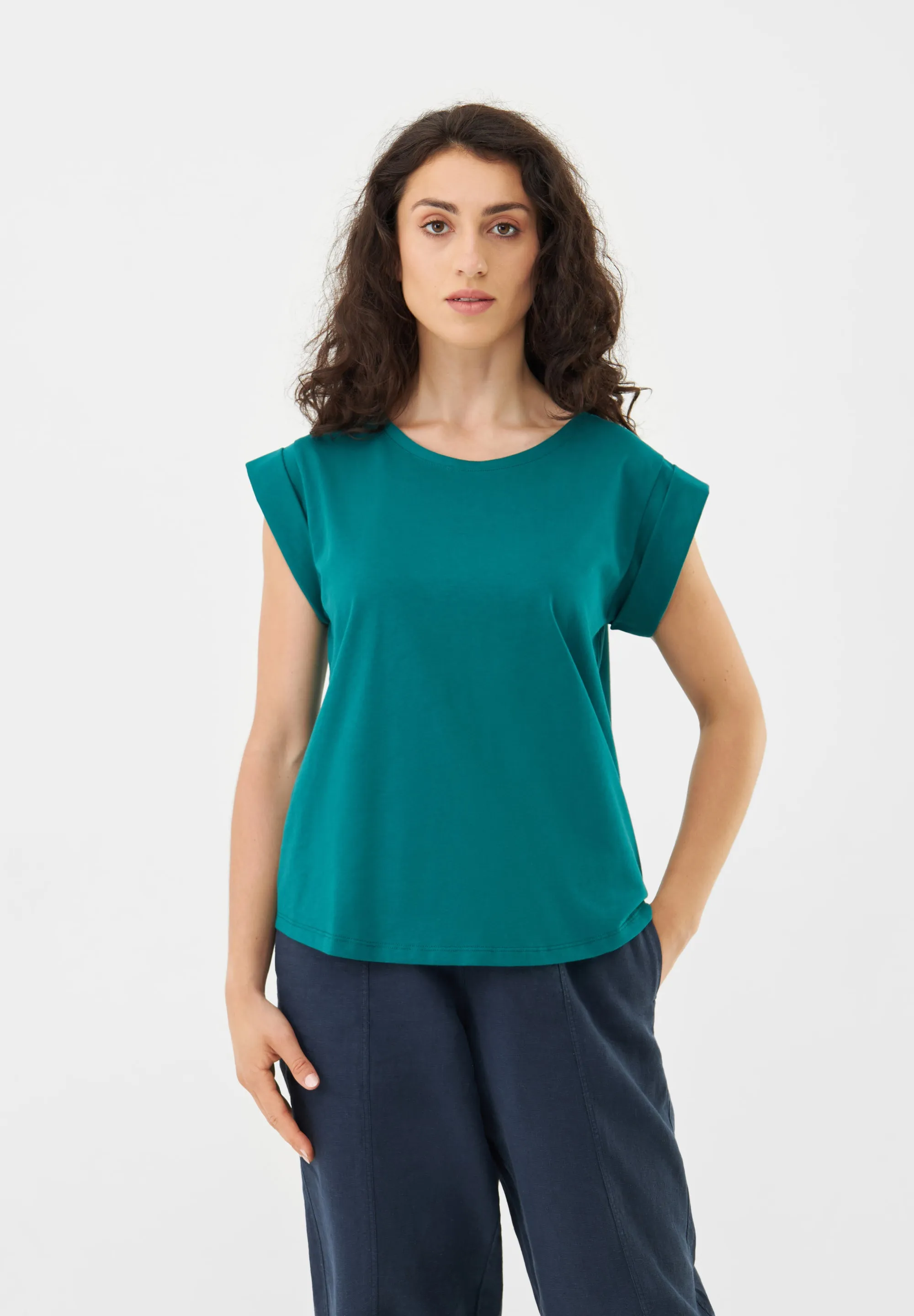 T-shirt GBCAPRI Relaxed Fit Made From Organic Cotton - Malachite Green Givn Berlin