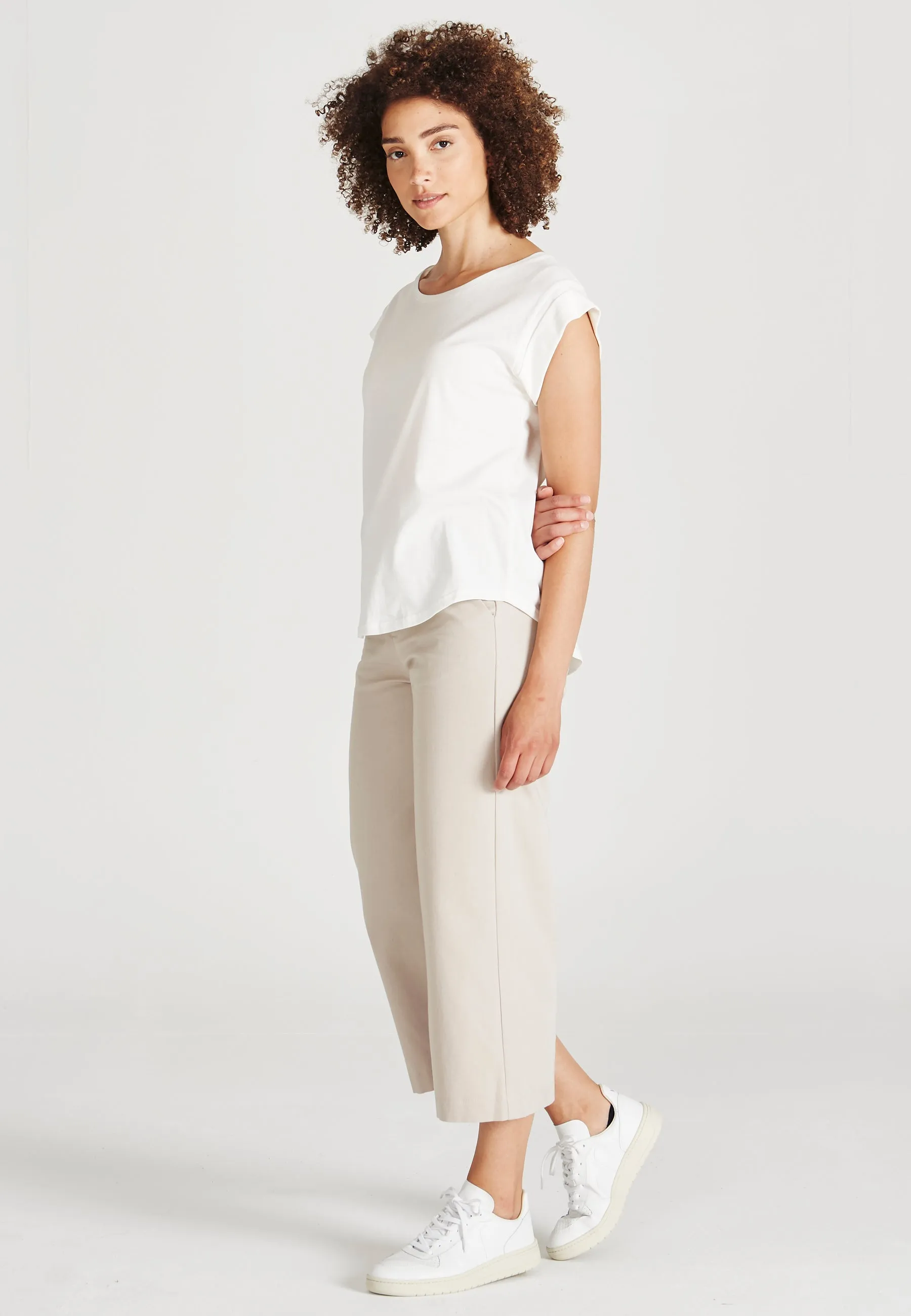 T-shirt GBCAPRI Relaxed Fit Made From Organic Cotton - White Givn Berlin