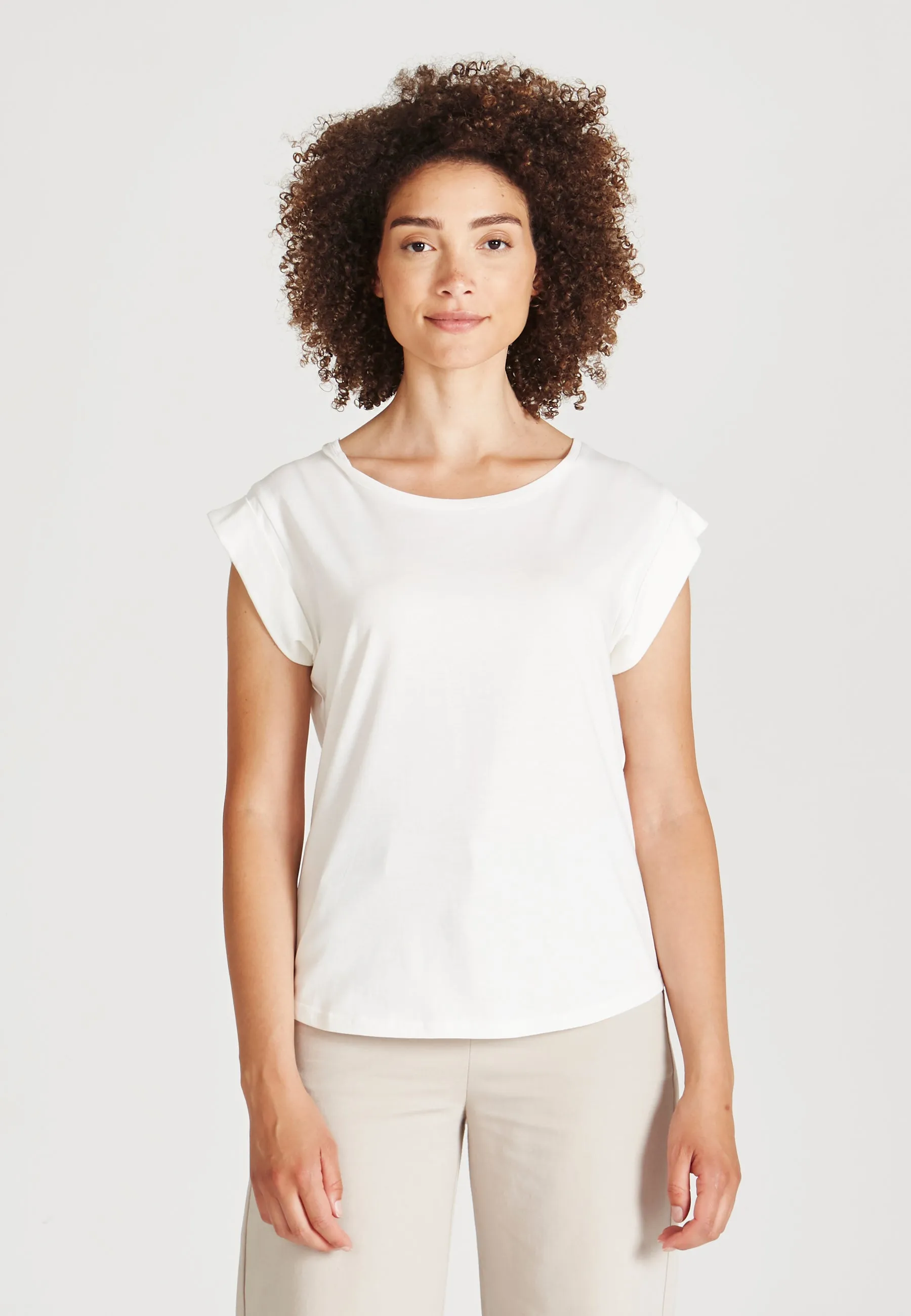 T-shirt GBCAPRI Relaxed Fit Made From Organic Cotton - White Givn Berlin