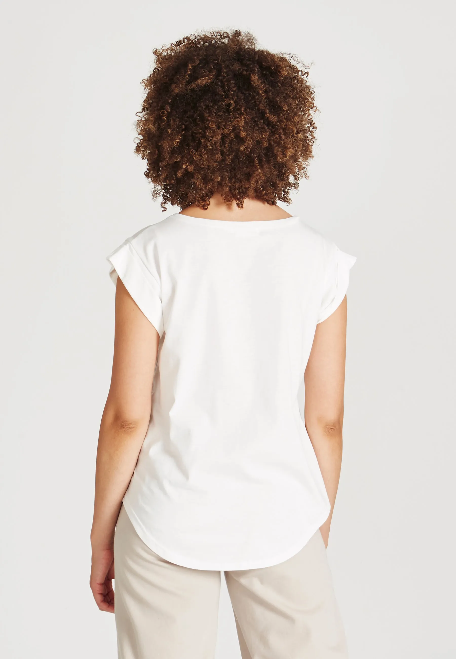T-shirt GBCAPRI Relaxed Fit Made From Organic Cotton - White Givn Berlin