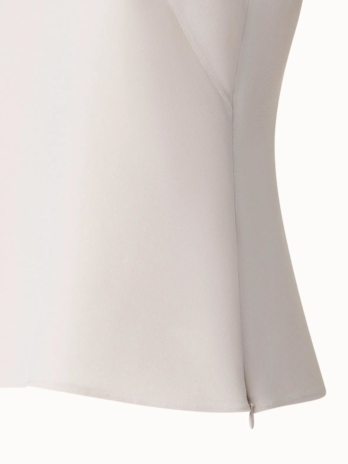 Tank Top in Silk Georgette Akris