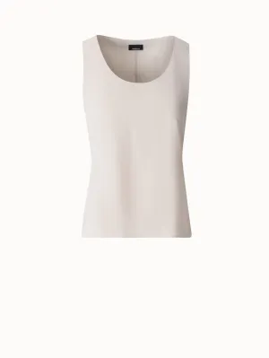 Tank Top in Silk Georgette Akris