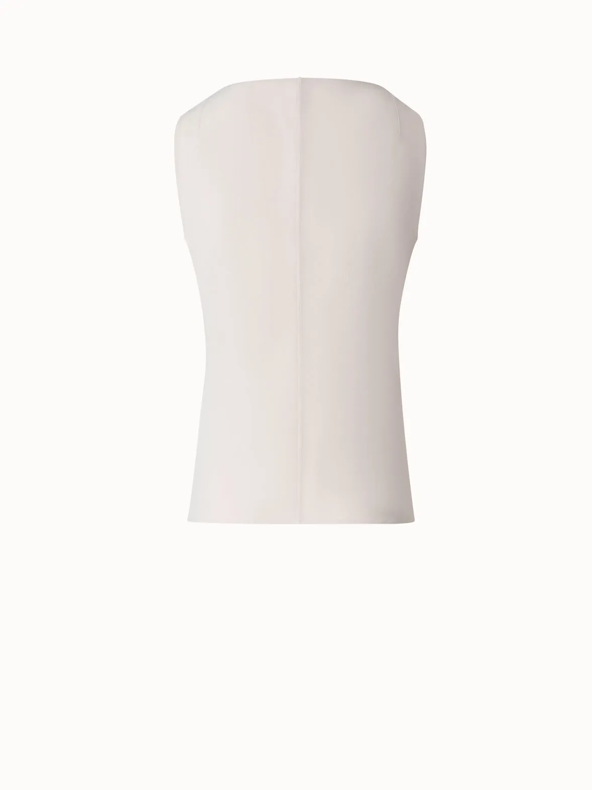 Tank Top in Silk Georgette Akris