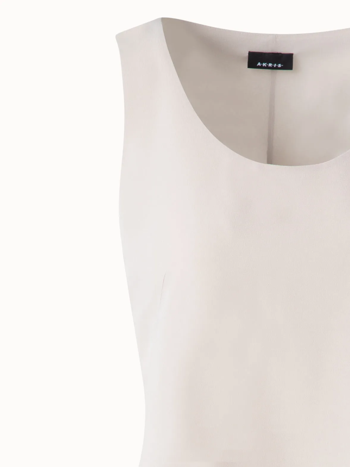 Tank Top in Silk Georgette Akris