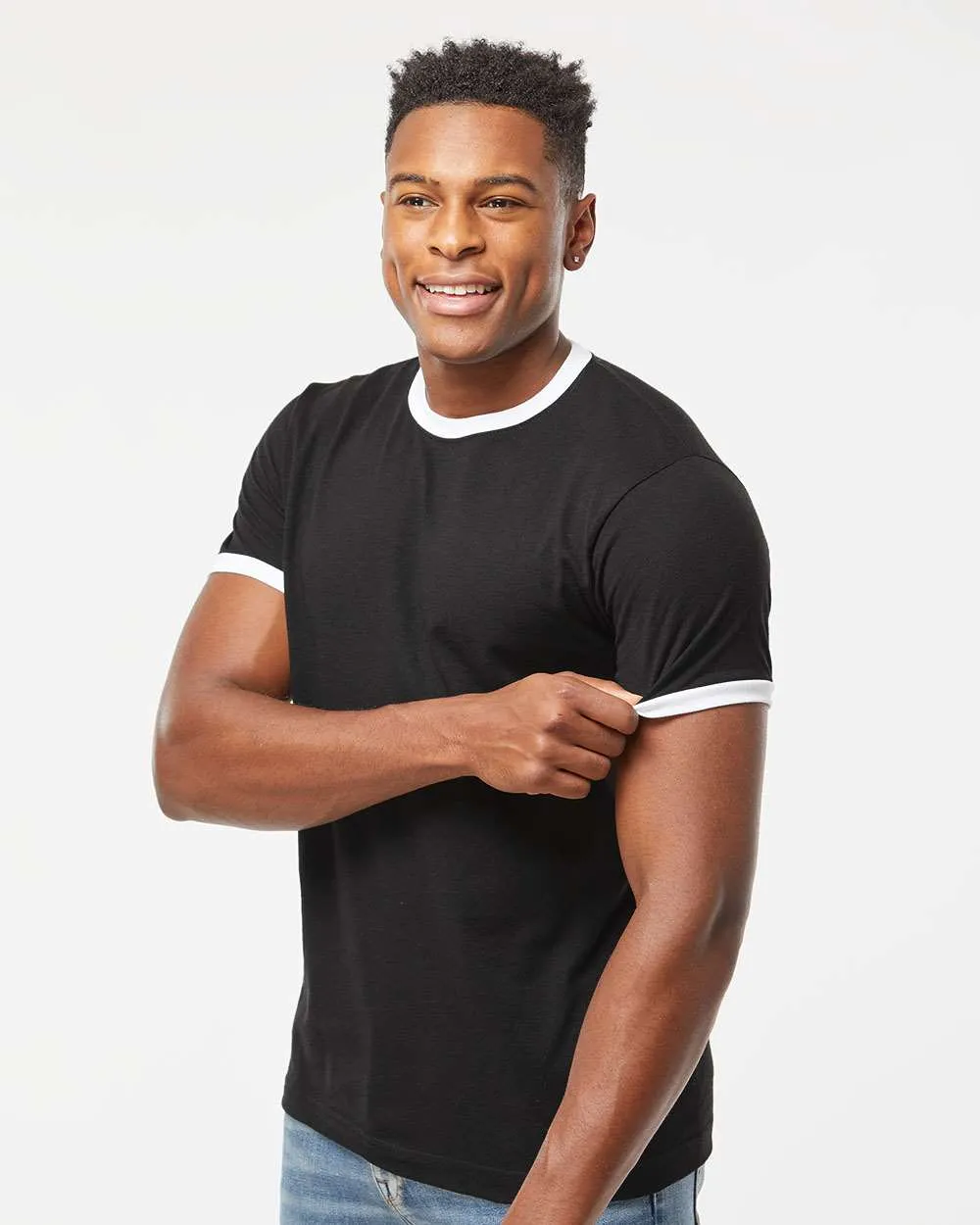 Tultex Unisex Fine Jersey Ringer T-Shirt