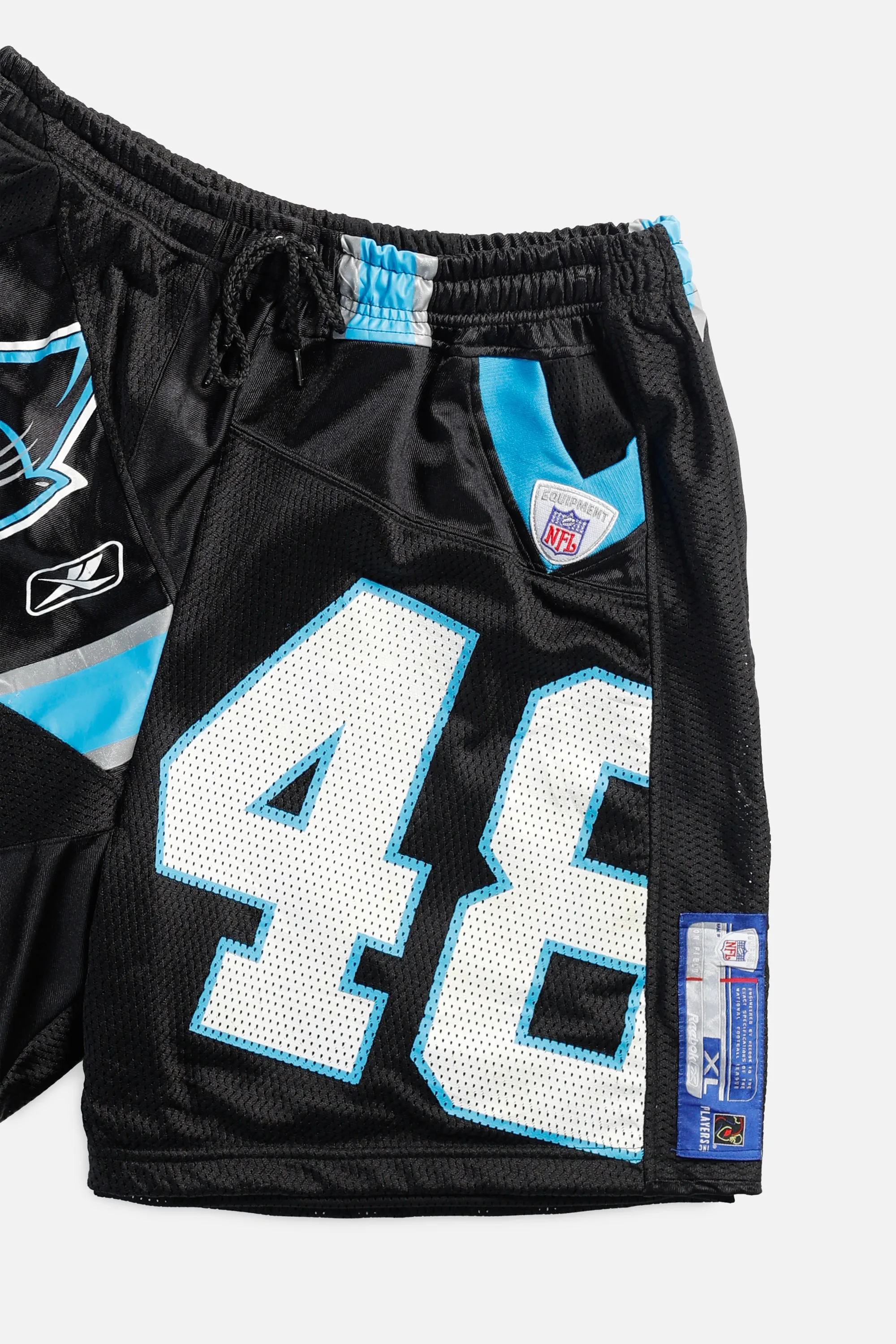 Unisex Rework Carolina Panthers Jersey Shorts - L Frankie
