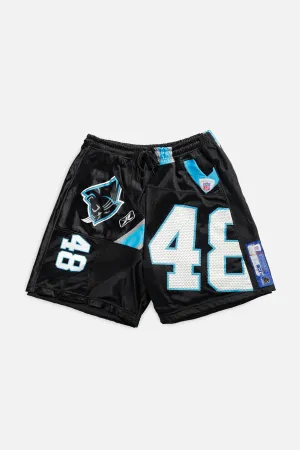 Unisex Rework Carolina Panthers Jersey Shorts - L Frankie