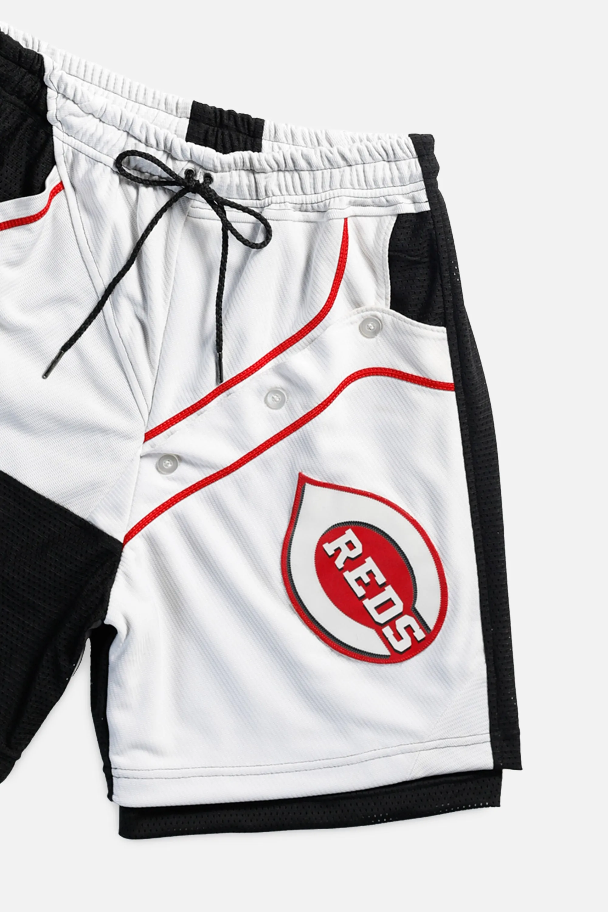 Unisex Rework Cincinnati Reds MLB Jersey Shorts - S Frankie
